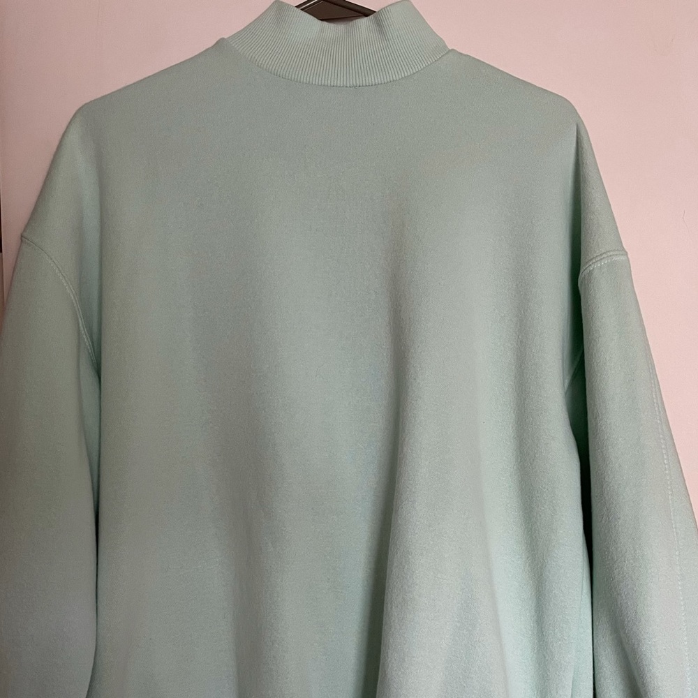 Pastel Mock Neck Sweatshirt